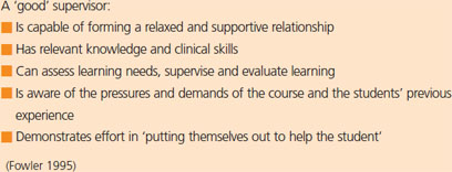 characteristics of a good supervisor